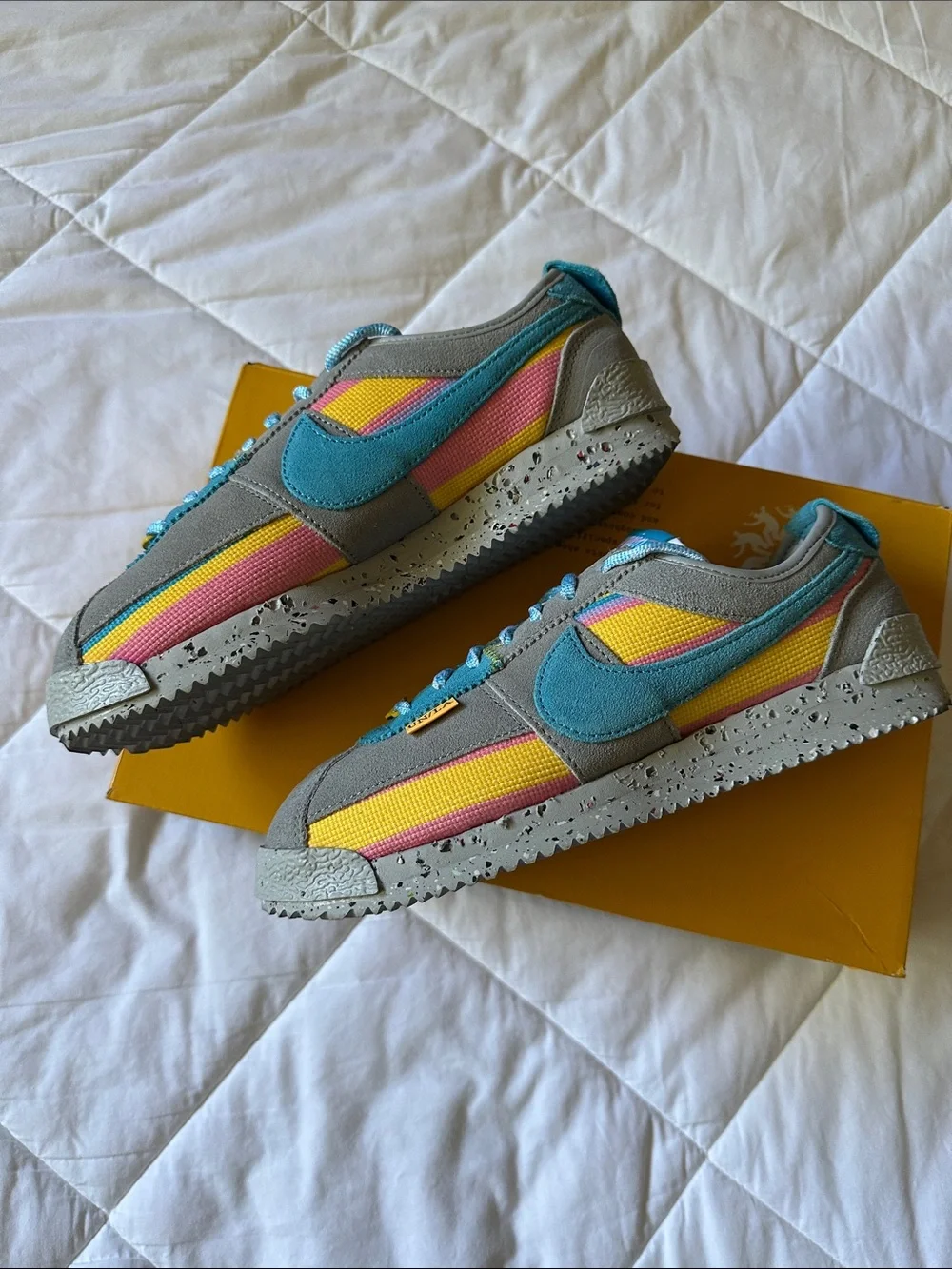 RARE UNION LA x Nike Cortez SP Teal Gray Women's Runner Sneakers